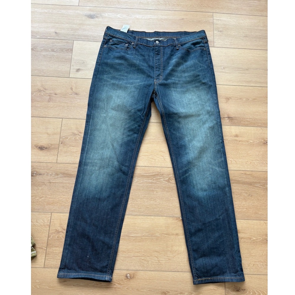 Levis 541 Athletic‎ Taper Mens Jeans size 42x36 Blue Dark Wash Stretch